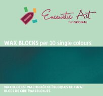 Encaustic Art wax - (08) blauwgroen doosje 10 st.