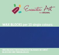 Encaustic Art wax - (10) ultramarijn doosje 10 st.
