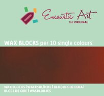 Encaustic Art wax - (13) roodbruin doosje 10 st.