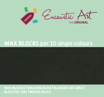 Encaustic Art wax - (15) zwart doosje 10 st.