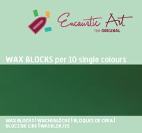 Encaustic Art wax - (23) olijfgroen doosje 10 st.