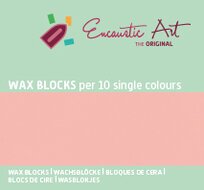 Encaustic Art wax - (24) roze doosje 10 st.