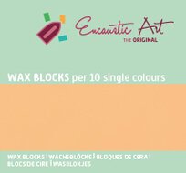 Encaustic Art wax - (30) pastel abrikoos doosje 10 st.