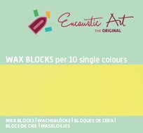 Encaustic Art wax - (39) neongeel doosje 10 st.