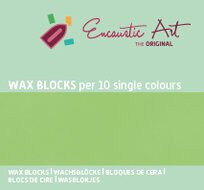 Encaustic Art wax - (40) neongroen doosje 10 st.