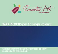 Encaustic Art wax - (46) cyaanblauw doosje 10 st.