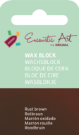 Encaustic Art wax - (13) roodbruin 