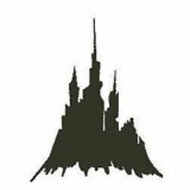 Encaustic Art stempel - kasteel (klein)