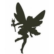 Encaustic Art stempel - fee (groot)